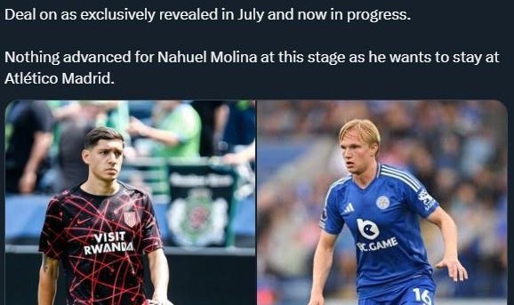 罗马诺：诺丁汉森林在和莱斯特城谈后卫克里斯蒂安森的转会